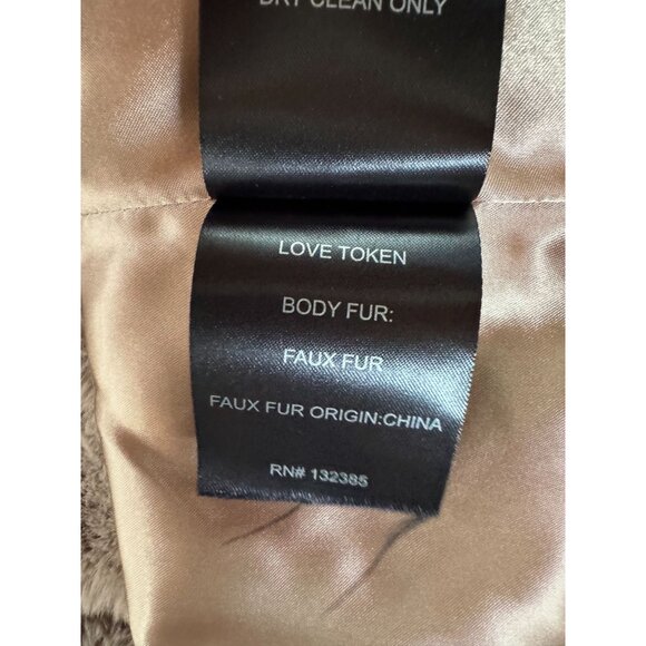 Love Token Faux Fur Vest L Soft Polyester Lining - Picture 4 of 16
